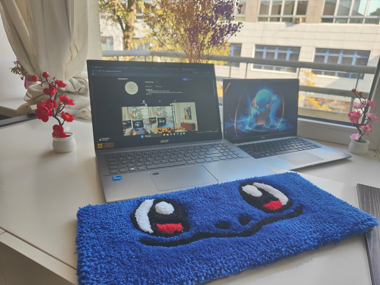 Stitch handmade keyboard rug