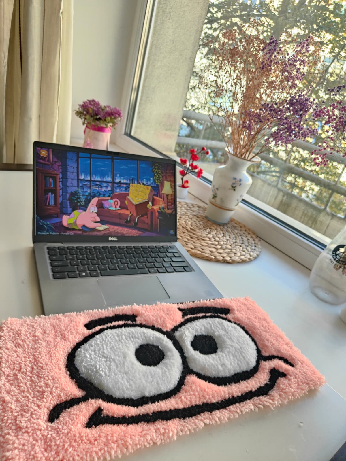 Star handmade keyboard rug